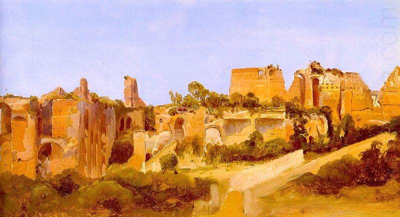 The Ruins of the Septizonium on the Palatine in Rome, Charles Blechen